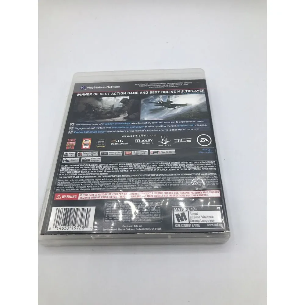 BATTLEFIELD 3 PlayStation 3 PS3, 2011‎